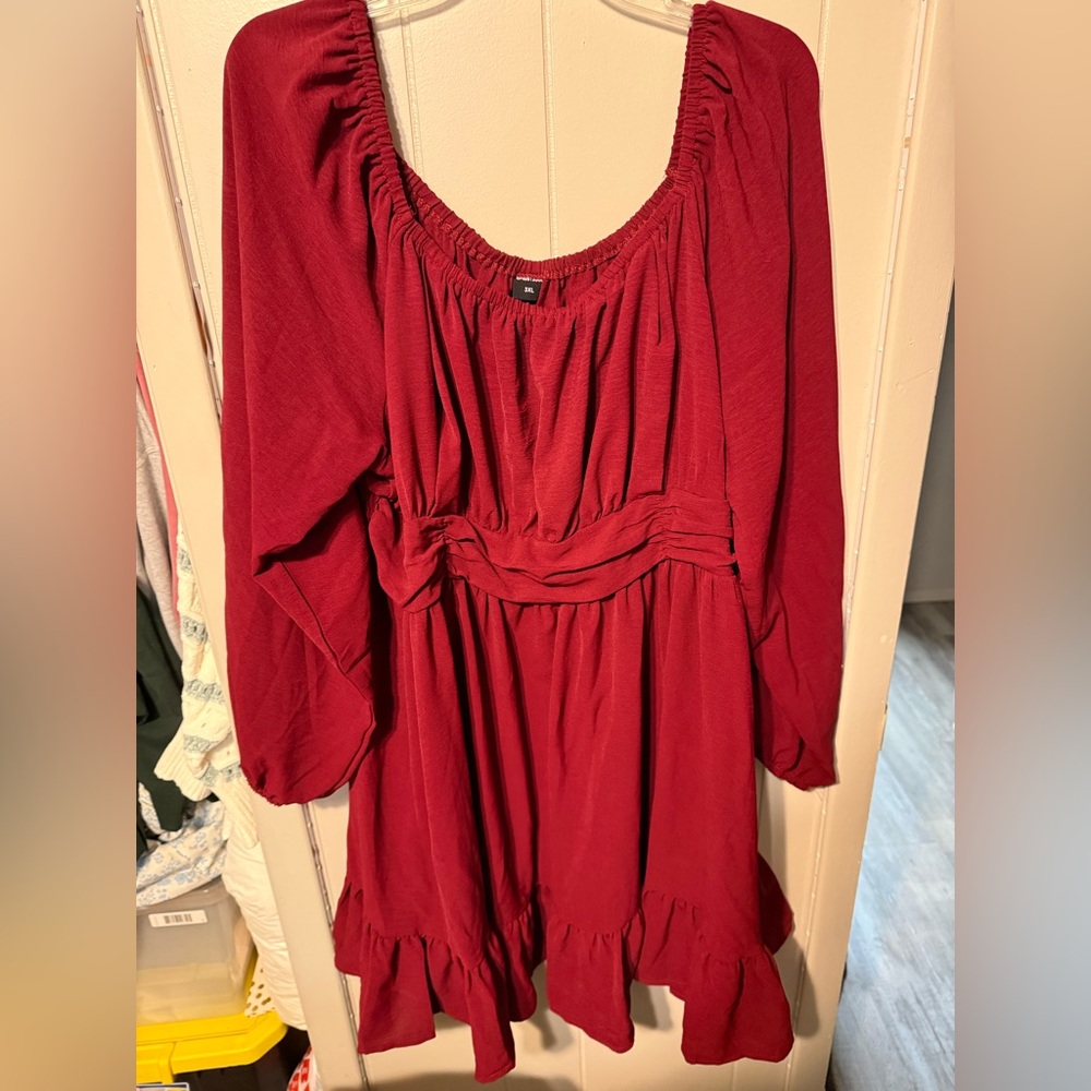 Burgundy Red Women's Dress